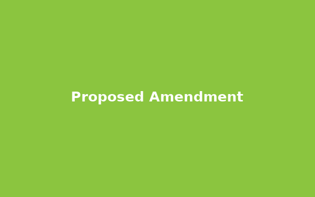 Text of Proposed Amendment