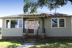 House damaged in hurricane Katrina